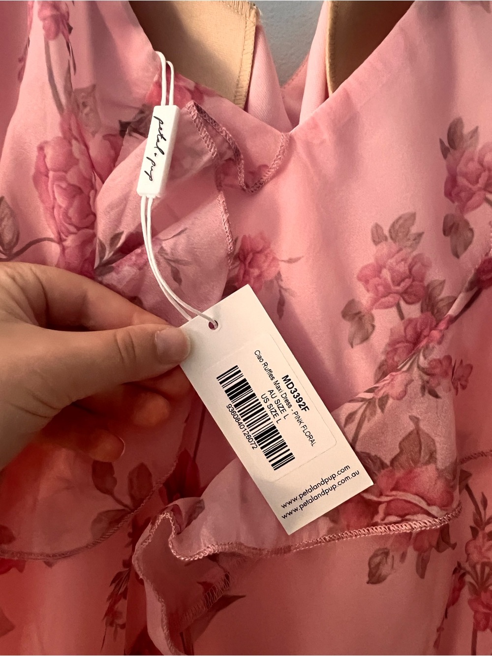petal & pup ciao Ruffles Maxi Dress in Pink Floral - Picture 5 of 9